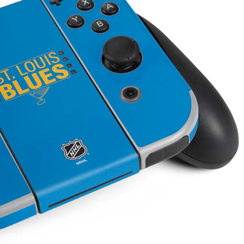 NHL St. Louis Blues Lineup Nintendo Switch OLED (2021) Skin